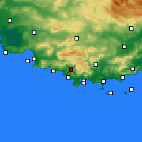 Nearby Forecast Locations - Le Castellet - Χάρτης