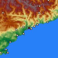 Nearby Forecast Locations - Νίκαια - Χάρτης