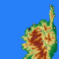 Nearby Forecast Locations - Calvi - Χάρτης