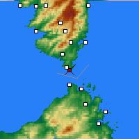 Nearby Forecast Locations - Capo Pertusato - Χάρτης