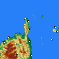 Nearby Forecast Locations - Cap Sagro - Χάρτης
