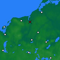 Nearby Forecast Locations - Ρόστοκ - Χάρτης