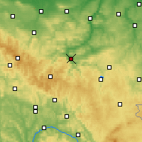 Nearby Forecast Locations - Saalfeld - Χάρτης