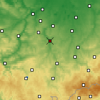 Nearby Forecast Locations - Gera - Χάρτης