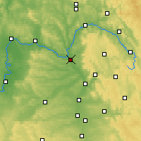 Nearby Forecast Locations - Μπάμπεργκ - Χάρτης