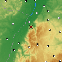 Nearby Forecast Locations - Μπάντεν-Μπάντεν - Χάρτης