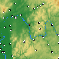 Nearby Forecast Locations - Ασάφενμπουργκ - Χάρτης
