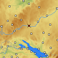 Nearby Forecast Locations - Sigmaringen - Χάρτης
