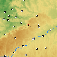 Nearby Forecast Locations - Geislingen an der Steige - Χάρτης