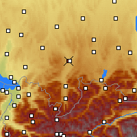 Nearby Forecast Locations - Kempten - Χάρτης