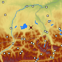 Nearby Forecast Locations - Traunstein - Χάρτης