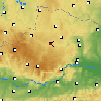 Nearby Forecast Locations - Zwettl - Χάρτης