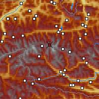 Nearby Forecast Locations - Rudolfshütte - Χάρτης
