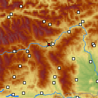 Nearby Forecast Locations - Judenburg - Χάρτης