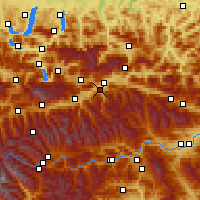Nearby Forecast Locations - Irdning - Χάρτης