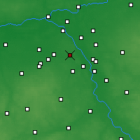 Nearby Forecast Locations - Βαρσοβία - Χάρτης