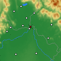 Nearby Forecast Locations - Záhony - 
