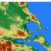 Nearby Forecast Locations - Νέα Αγχίαλος - Χάρτης