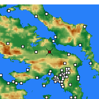 Nearby Forecast Locations - Τανάγρα - Χάρτης
