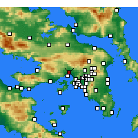 Nearby Forecast Locations - Ελευσίνα - Χάρτης