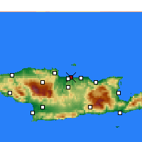 Nearby Forecast Locations - Ηράκλειο Κρήτης - Χάρτης