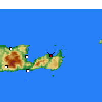 Nearby Forecast Locations - Σητεία - Χάρτης