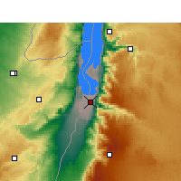 Nearby Forecast Locations - Ghor el Safi - 