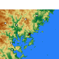 Nearby Forecast Locations - Xiapu - 