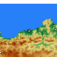 Nearby Forecast Locations - Jijel-port - Χάρτης