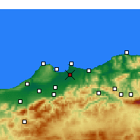 Nearby Forecast Locations - Αλγέρι - Χάρτης