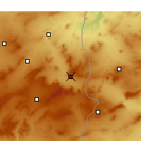 Nearby Forecast Locations - Tébessa - Χάρτης