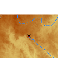 Nearby Forecast Locations - Bouar - Χάρτης