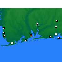Nearby Forecast Locations - Pensacola Airport - Χάρτης