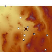 Nearby Forecast Locations - Τουσόν - Χάρτης