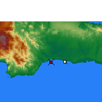 Nearby Forecast Locations - Σάντο Ντομίνγκο - Χάρτης