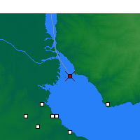 Nearby Forecast Locations - Is. Martin Garcia - Χάρτης