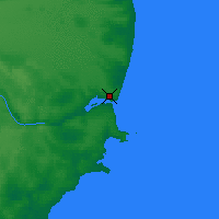 Nearby Forecast Locations - Puerto Deseado - Χάρτης