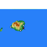 Nearby Forecast Locations - Lihue - Χάρτης
