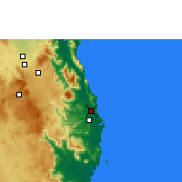 Nearby Forecast Locations - Innisfail - Χάρτης