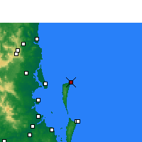 Nearby Forecast Locations - Cape Moreton - Χάρτης