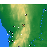 Nearby Forecast Locations - Nuriootpa - Χάρτης