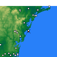 Nearby Forecast Locations - Norah Head - Χάρτης
