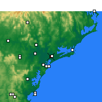 Nearby Forecast Locations - Williamtown - 