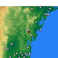 Nearby Forecast Locations - Peats Ridge - Χάρτης