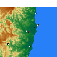 Nearby Forecast Locations - Kempsey - Χάρτης