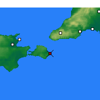 Nearby Forecast Locations - Cape Willoughby - Χάρτης