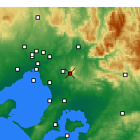 Nearby Forecast Locations - Dunns Hill - Χάρτης