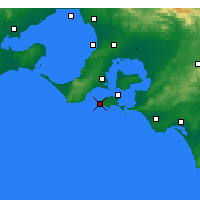 Nearby Forecast Locations - Phillip Isl. - Χάρτης