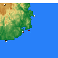 Nearby Forecast Locations - Gabo Island Lighthouse - Χάρτης