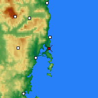 Nearby Forecast Locations - Friendly Beach. - Χάρτης